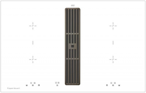 Варочная панель с вытяжкой Kuppersbusch KMI 8500.0 WR Black Chrome